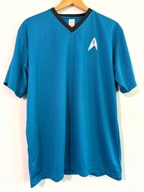 Star Trek Spock V-Neck Blue Science/Medical Officer Uniform T-Shirt Adult XL